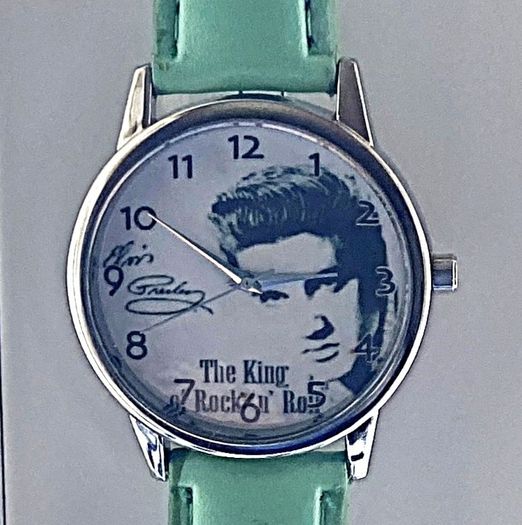Elvis Wrist watch, Green Strap