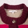 Next Multi-Colored Colorblock Striped Knit Button-Up Cardigan Size S Image 3