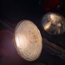 Large Theatrical or Display Lighting, including reflector lamps and colored PAR-style bulbs, with various lamp holders, plugs, and coiled electrical leads all working Image 9