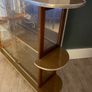 Vintage Mid-Century Cocktail / Drinks Cabinet Glass/ Wood Bar Display (1950s/60s) Image 2