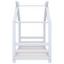 Kids Bed Frame White Solid Pine Wood 70x140 cm Image 3