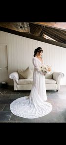 Rue de Seine Wedding Dress: Kyara Dress and Nova Sleeves