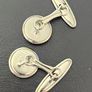 Vintage Silver Metal Cufflinks Image 4