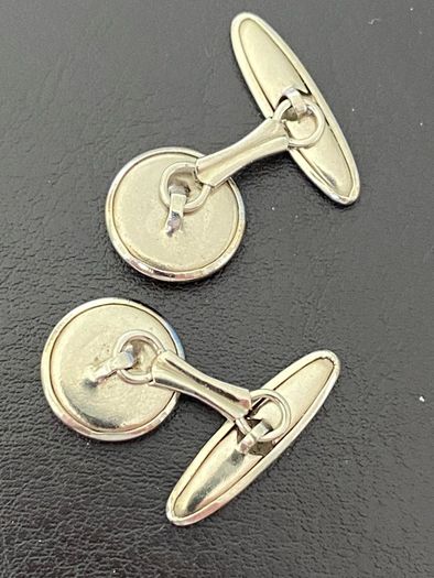 Vintage Silver Metal Cufflinks
