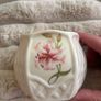 Vintage Belleek Country Trellis Lily Votive Candle Holder / Ring Dish - 9th Blue Mark 1997-99 Image 6