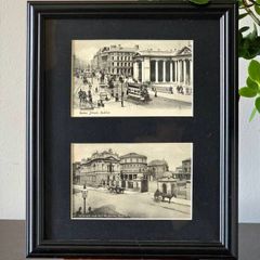 Framed Vintage Dublin Postcards Historic Dublin Wall Art
