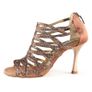 Portdance PD803 Pro Dance Shoes, Dark Tan Satin, EU41, heel 7cm Flare Image 5