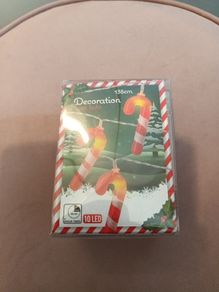 Candy cane LED christmas lights