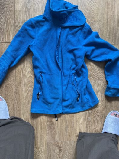 blue fitted bench fleece high neck size10