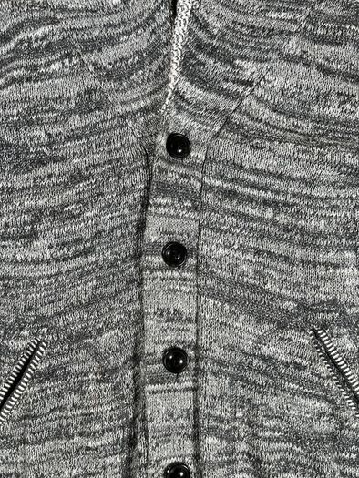 Polo Ralph Lauren - Sz M 8-9 yrs Boys - Gray Marled Button Front Cardigan