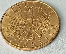 Austria - 1926 25 Schilling republik ostereich gold coin rare 5.87g