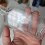 137 - Vintage Cork Distilleries Company Whisky Flask Collectible Decorative Clear Glass Bottle Image 3