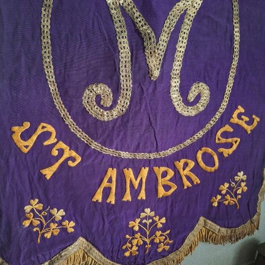 Victorian Catholic Procession Banner