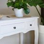 Dressing Console Table with Three Drawers White Image 3