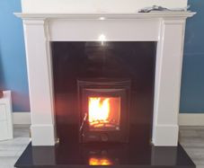 fireplace and stove