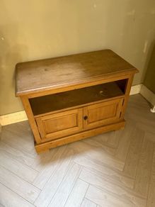 Solid pine TV unit