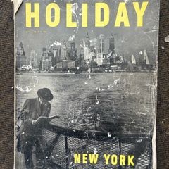 Vintage HOLIDAY Magazine April 1949 New York Issue Illustrated Travel Magazine Mid-Century Americana