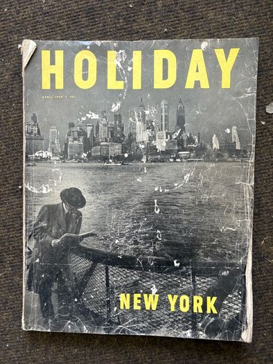 Vintage HOLIDAY Magazine April 1949 New York Issue Illustrated Travel Magazine Mid-Century Americana