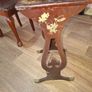 Antique Lacquered Side Table Decorated with Chinoiserie Style Birds and Flowers Chinese 1880s to 1920s Image 6