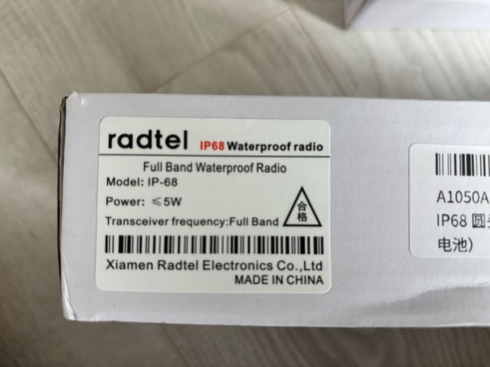 2x Radtel IP-68 Full Band Waterproof Radios. New