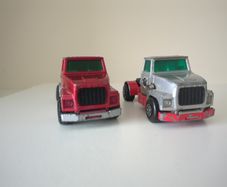 LOT of 2: Vintage 1973 Matchbox Super Kings Ford LTS Series Tractors