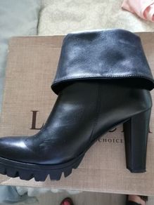 Lasocki black leather boot UK 6 new
