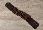 Brown genuine leather bracelet