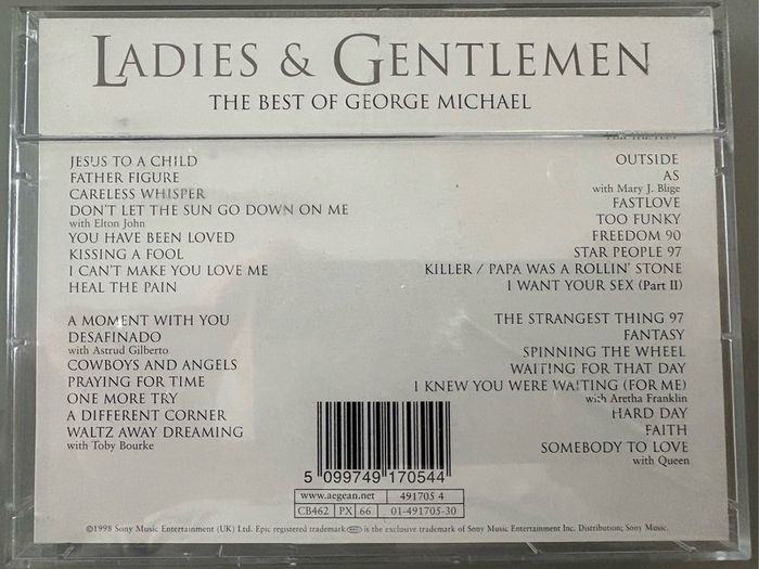 George Michael - Ladies and Gentlemen, The Best of George Michael. Double cassette. Super condition - looks unplayed.