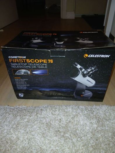 Celestron Cometron FirstScope 76 Tabletop Telescope (Boxed)
