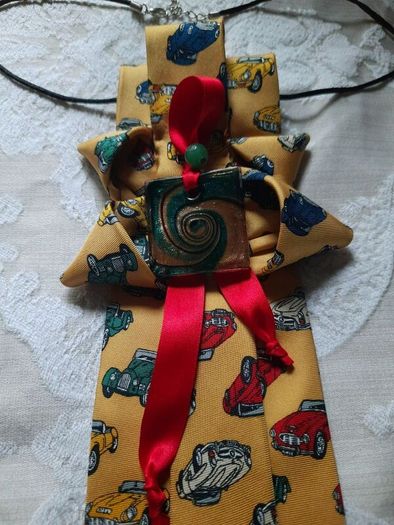 Exclusive Handmade Tie-Necklace  Sustainable Craft Fashion