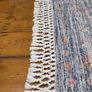 Art Carpet Kilim Collection Blue Floral Rug 135 x 68cm Image 5