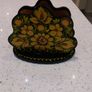 Wooden napkin holder hand painted Image 2