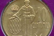 Monaco 1976 Vintage Coin Stamp cover BUNC
