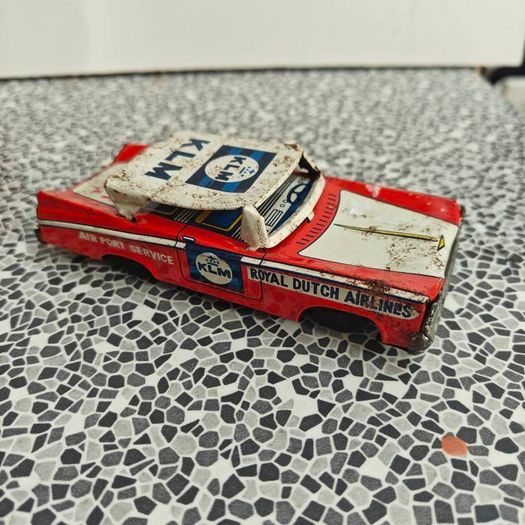 Vintage Tin Plate friction KLM Royal Dutch Airlines Airport Car