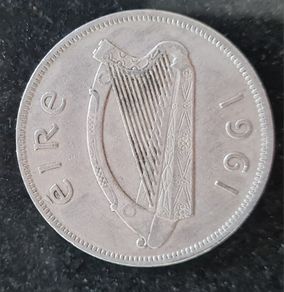 Ireland 1961 Mule Half Crown coin