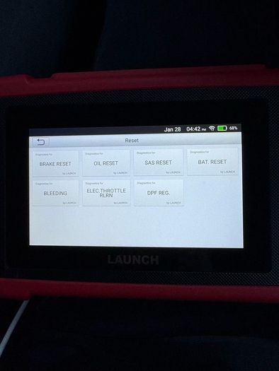 LAUNCH OBD2 Code Reader CRP123x V3.0 OBD2 Scanner, OBD2 Diagnostic Tool with 4 System ENG/ABS/SRS/AT Diagnosis, 7 Reset Throttle/Oil/SAS/DPF/ABS/Brake/BMS Auto, Lifetime Software Update