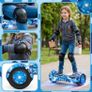 8" Camo Blue Hoverboard with Bluetooth, 6 LED Lights & Free Protective Pads Image 2