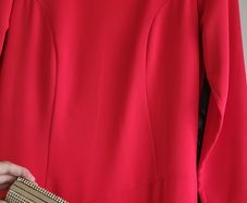 Kate Cooper coral asymmetrical dress Sz 10UK