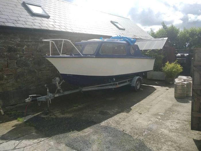 Boat trailer with unfinished project