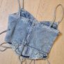 PLT Denim Corset Size 6 Image 2
