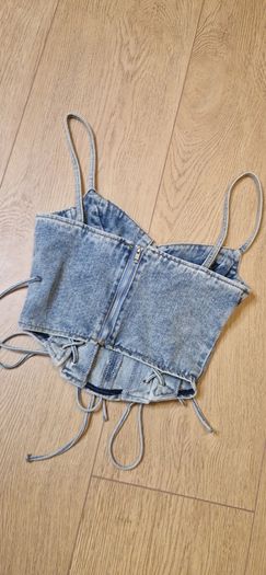 PLT Denim Corset Size 6