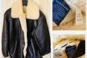Vintage leather &amp; sheepskin  shearling stunning 1980's so warm