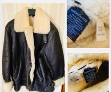 Vintage leather & sheepskin  shearling stunning 1980's so warm