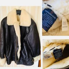 Vintage leather & sheepskin  shearling stunning 1980's so warm