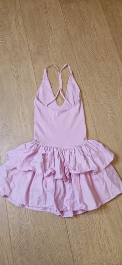 Zara Pink Ruffle Mini Dress - M