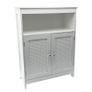White Storage Cabinet with Doors Image 2