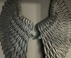 Angel wings wall decor