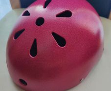 Skate Helmet - Gloss Fluro Pink S/M size