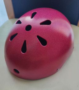 Skate Helmet - Gloss Fluro Pink S/M size