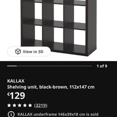 kallax 4x4 storage unit